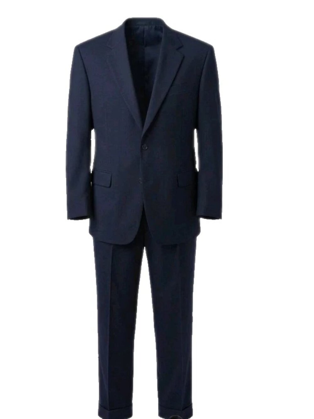 Jos A Bank Signature Collection 2pc Suit Navy 46R 100% Wool Classic Business